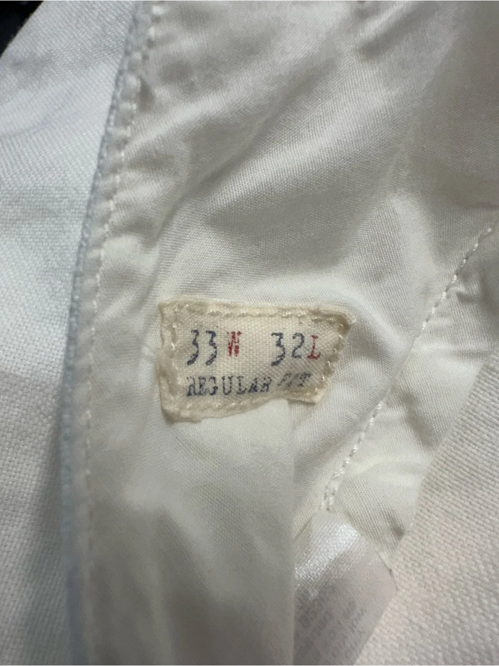 Men's White Casual Pants Linen-Cotton blend